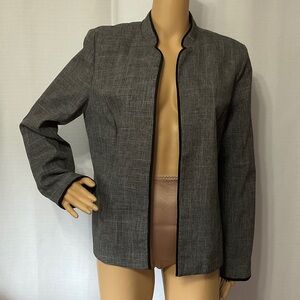 Perceptions Charcoal Gray Blazer Size 12 Women